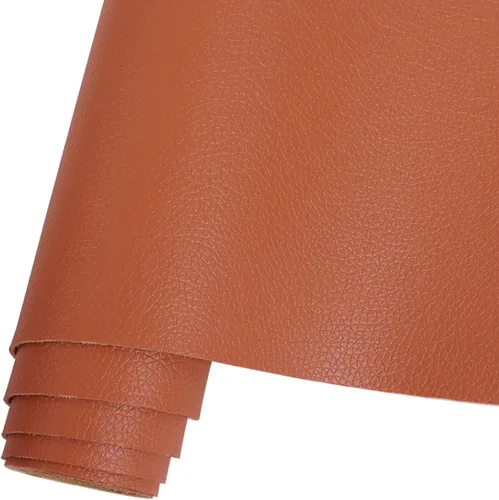 Vista 19 de HGUAN Rollo de hojas de piel sintética de color liso de 12 x 53 pulgadas, muy adecuado para hacer manualidades, aretes de cuero, lazos, costura Negro