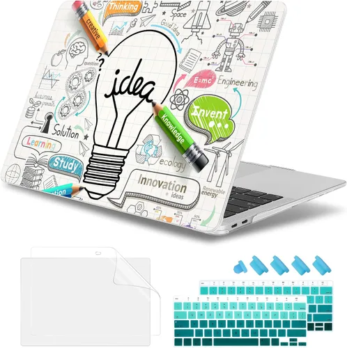 Vista 8 de May Chen Funda compatible con MacBook Air de 13 pulgadas 2022 2021, versión 2020-2018 Modelo: M1 A2337 A2179 A1932, carcasa rígida de plástico