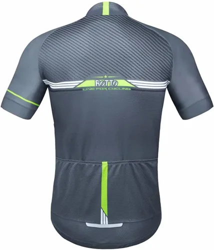 Vista 7 de ROTTO Camiseta de ciclismo para hombre, manga corta, serie Simple Line