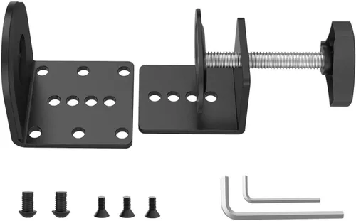 Vista 7 de WALI C Clamp Base Soporte de montaje Accesorio, Abrazadera C de escritorio para WALI Monitor Mount Workstation System (C-CLAMP), negro
