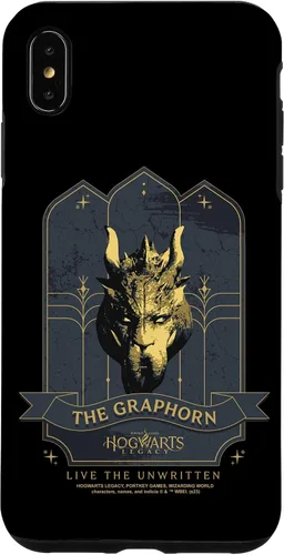 Vista 7 de Funda para iPhone 14 Hogwarts Legacy The Graphorn Golden Logo V2