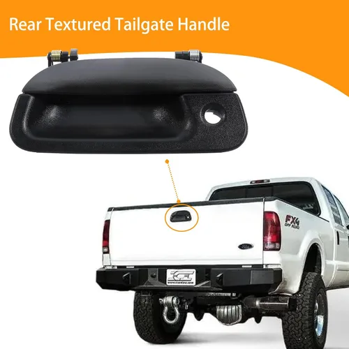 Vista 5 de Manija Externa de Puerta de Portón Trasero, Compatible con Ford F150 F250 F350 F450 F550 Super Duty 1997-2007, Ford Explorer Sport Trac 01-05