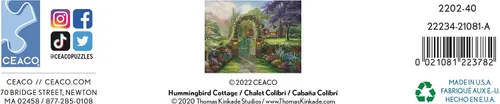 Vista 7 de Ceaco - Thomas Kinkade - Inspiraciones - Cabaña de colibrí - Rompecabezas de 300 piezas