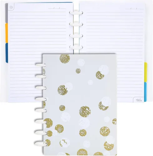 Vista 50 de Talia - Cuadernos de notas con tapas, planificador, personalizables, (Rosa de los 90, Junior (5.5 pulgadas x 8.5 pulgadas))