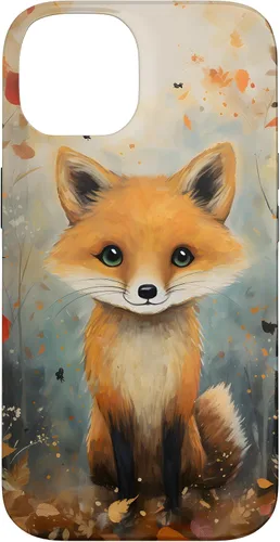 Vista 4 de Cute Fox Fall Woodland Forest Autumn Leaves Case for iPhone 17