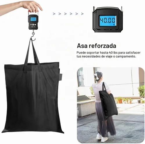 Vista 4 de Polecasa - Bolsa de lavandería pequeña y resistente de 21 x 24 pulgadas, con tela de 3.8 oz/yd², asas y cordón ajustable, fácil de llevar, ideal Rosa