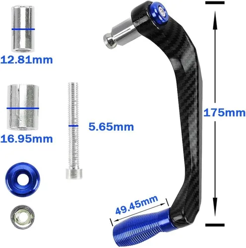 Vista 2 de For TRACER900 Tracer 900 900gt 2018-2024 2022 Motorcycle Accessories Handlebar Grips Guard Brake Clutch Levers Protector(Black)