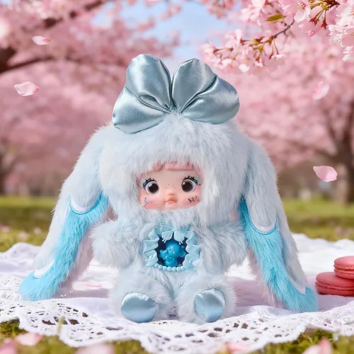 Vista 9 de POP JOY Nommi - Caja ciega de peluche V6 de felpa con 3 expresiones, adorable y misterioso, juguetes de peluche para niños y coleccionistas, figura
