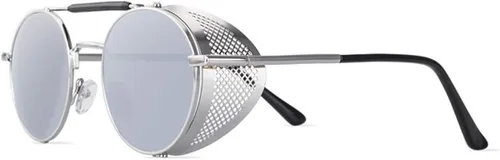 Vista 3 de Dollger Gafas de sol estilo steampunk redondas vintage gafas retro protección UV400 para hombres y mujeres