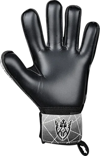 Vista 3 de Keeperking - Guantes de portero de fútbol para niños, jóvenes y adultos, palmas de agarre fuerte de látex con espinas removibles para la protección