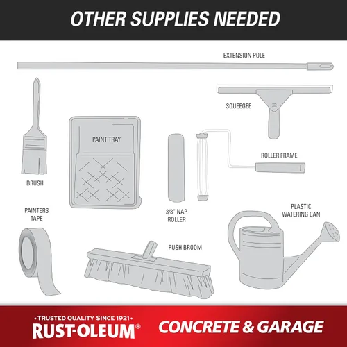 Vista 23 de Rust-Oleum 225359-2PK - Pintura e imprimación para pisos de concreto y garaje, galón, gris armadura satinada, paquete de 2