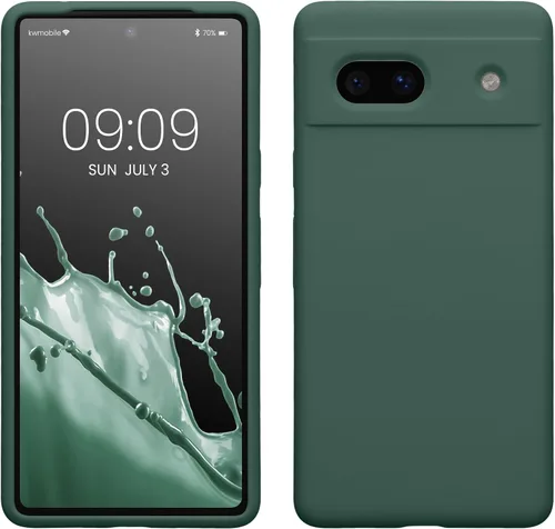Vista 116 de kwmobile Funda Compatible con Google Pixel 6 Pro - Funda de Teléfono de Silicona TPU con Acabado Suave - Azul Caribe