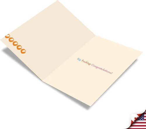 Vista 2 de NobleWorks - 1 divertida tarjeta de felicitación para adultos con sobre - Felicidades saludo, agradecimiento - Sooooo Proud C6410CGG