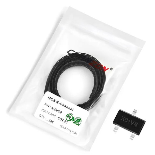 Vista 22 de Chanzon 2N60 TO-220AB NMOS MOS N-Channel Power MOSFET Transistor, alto voltaje y corriente nominal, (paquete de 10 unidades)