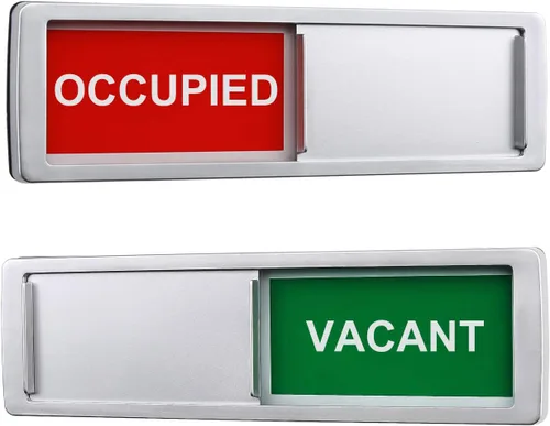 Vista 35 de Letrero de privacidad disponible con reserva, señal de habitación libre/ocupada para oficina en casa, baño, sala de conferencia, hoteles, hospital