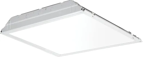 Vista 13 de Lithonia Lighting Luz LED Troffer con lente de 2 x 2, luz LED empotrada de techo con lente prismática para techos de rejilla, 120 voltios, 4000 K