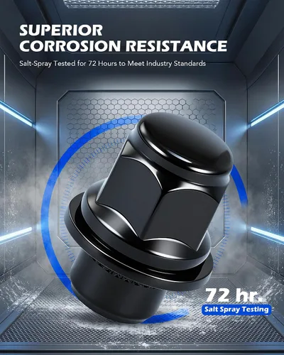 Vista 3 de Orion Motor Tech Tuercas de llanta M12x1.5, tuercas de rueda Mag de 0.472 x 0.059 in compatibles con Toyota Camry RAV4 Highlander Corolla Tacoma