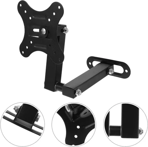 Vista 8 de SEWACC Soporte de pared retráctil ajustable para monitores y televisores, soporte estable compatible con esquinas con giro e inclinación