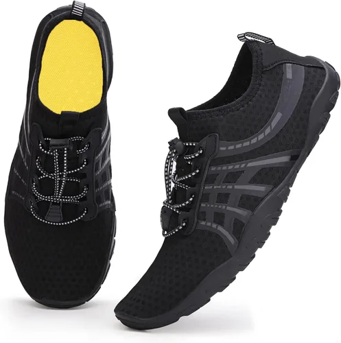 Vista 2 de Whatseaso Mens Womens Water Shoes Quick Dry Aqua Barefoot Shoes for Diving Swim Surf Walking Beach Yoga
