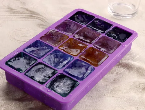 Vista 3 de Elbee Home Bandejas de silicona para cubitos de hielo, paquete de 2, 15