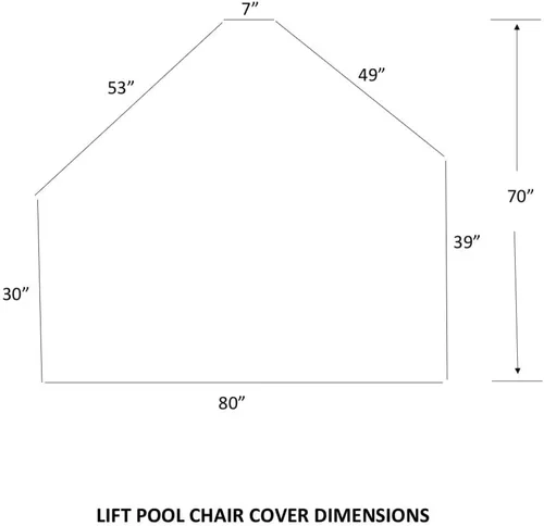 Vista 2 de American Supply Funda protectora para silla de piscina elevadora