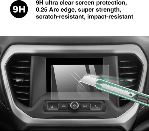 Vista 2 de YEE PIN 2017 2018 2019 GMC Acadia Protector de pantalla de 7 pulgadas