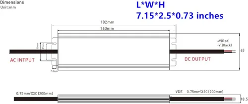 Vista 8 de Módulo LED DC12V blanco 6500K inyección 5 LED módulo 1,2 W con fuente de alimentación