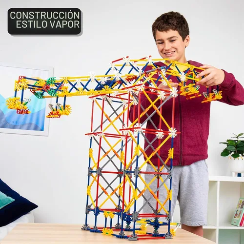 Vista 2 de K'Nex Set para construir de parque de atracción 3 en 1 con motor, 744 piezas