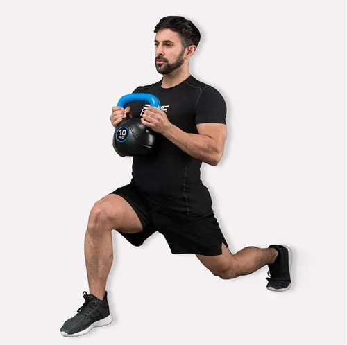 Vista 3 de AGYH Kettlebells Kettlebell Negro, Entrenamiento De Fuerza, Entrenamiento Central, Equipo De Entrenamiento Cruzado, Base Antideslizante, 6 Opciones