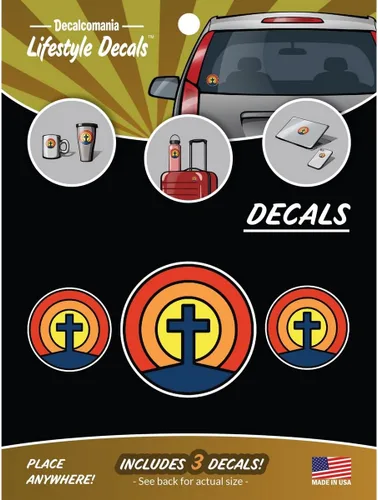 Vista 13 de Decalcomania - Calcomanías de cruces cristianas para ventana de coche o camión, calcomanía de cruz blanca y negra para automóvil y calcomanías