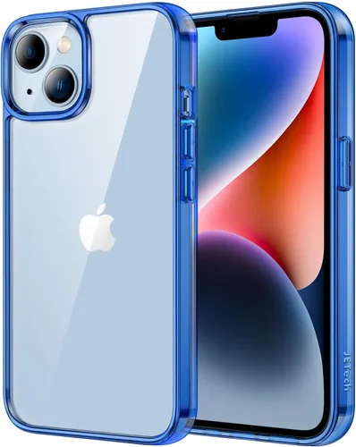 Vista 23 de JETech - Funda para iPhone 14 de 15,5 cm, cubierta a prueba de golpes que no se pone amarilla, parte trasera transparente antiarañazos (negro)
