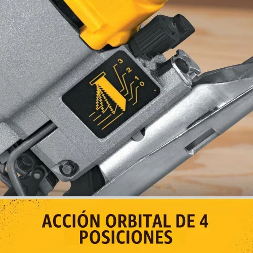 Vista 6 de DEWALT Sierra de calar, mango superior, 5.5 amperios, con cable (DW317K), color amarillo