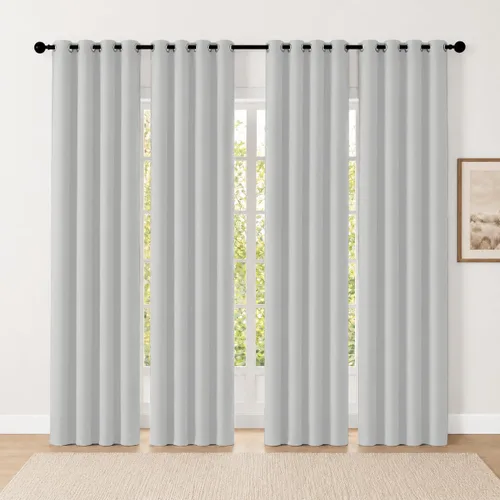 Vista 105 de Cortinas de oscurecimiento de habitación de 84 pulgadas de largo para dormitorio, sala de estar, cortinas térmicas aislantes con ojales