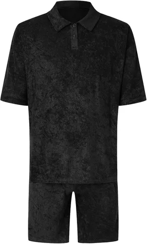 Vista 3 de Aipengry 2 Piece Outfits for Men Shorts Set Ropa Deportiva Para Hombre Sweatsuit Unisex Adult 70s Outfit For Men Men Jumpsuit