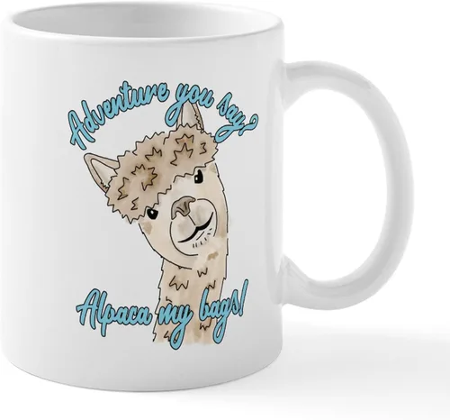 Vista 12 de CafePress A Is For Alpaca Taza de café de cerámica de 11 oz (11.0 fl oz)