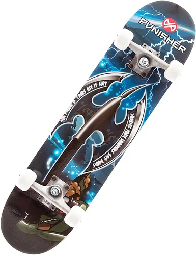 Vista 10 de Punisher - Patineta completa para niños con rodamientos ABEC-7 de arce canadiense ABEC-7 de 31.5 x 7.75 pulgadas