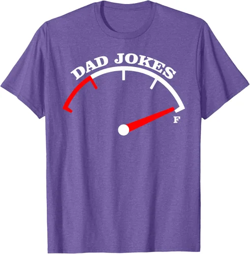Vista 10 de Día del Padre Dad Jokes Fuel Car Pun Cargando Camiseta Padre, Negro