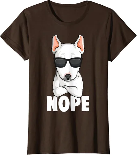 Vista 17 de Camiseta de perro Bull Terrier para niños y mujeres, Negro