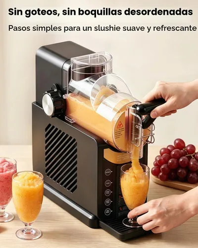 Vista 8 de Slushie Machine for Home 2-in-1 Slushy & Soft Serve Ice Cream Maker