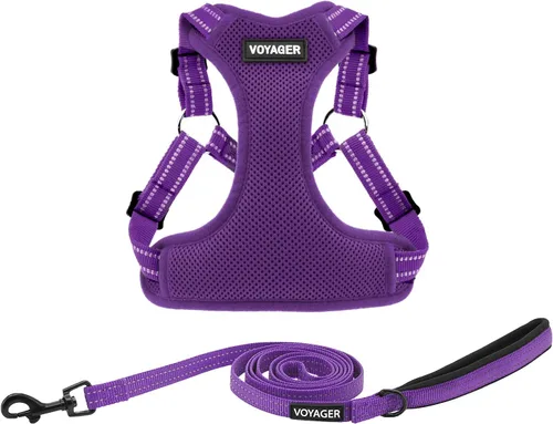 Vista 13 de [Usado] Best Pet Supplies Voyager - Arnés ajustable, transpirable, antitirones, para perros pequeños, medianos y grandes, para caminar, trotar
