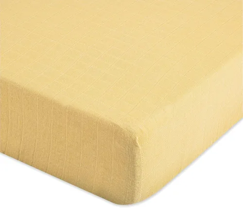 Vista 15 de Crane Baby Sábana bajera, sábana bajera ajustable de algodón suave para cunas y guarderías, cobre beige, 28 pulgadas de ancho x 52 pulgadas de alto
