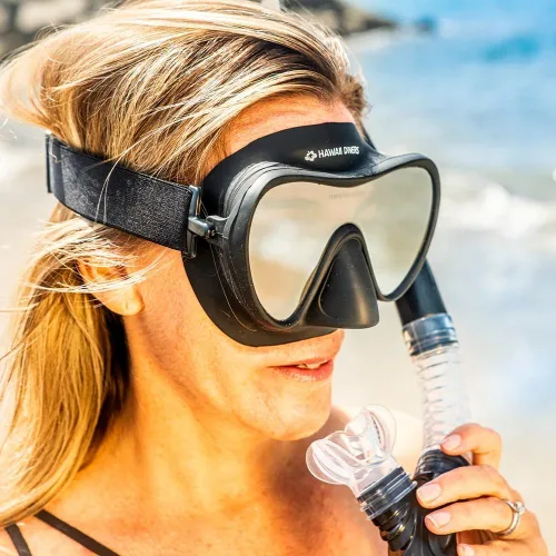 Vista 7 de Hawaii Divers Deep Sea Mirrored Adult Scuba Set - Includes Mask, Snorkel, Fins, Carry Bag
