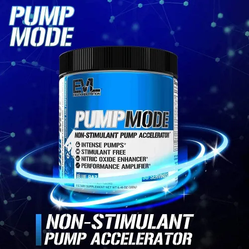 Vista 7 de EVL PumpMode Suplemento de Óxido Nítrico - Potenciador de Óxido Nítrico Bomba Polvo Pre-Entreno con Glicerol y Betaína para Recuperación Muscular