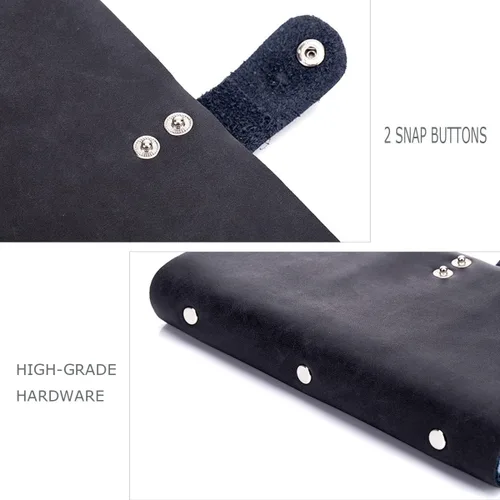 Vista 6 de boshiho Leather Credit Card Holder Business Card Case Book Style 90 Count Name ID Card Holder Book