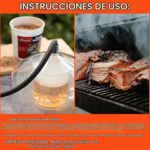 Vista 6 de Camerons Virutas de madera para barbacoa extrafinas totalmente naturales (paquete de 4 bolsas de aproximadamente 2 libras cada una) – Manzana