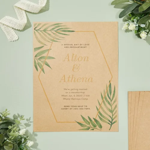 Vista 3 de Papel Kraft 48 unidades - natural - tamaño carta - 120 g/m² – 8,5 x 11 pulgadas