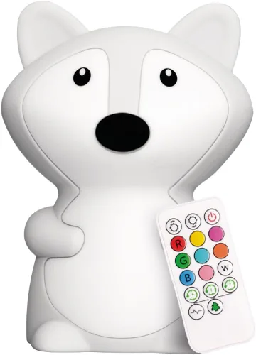 Vista 19 de Lumipets Pepper The Puppy Dog - Luz nocturna de silicona blanda para niños Bonita luz nocturna con control remoto y control táctil