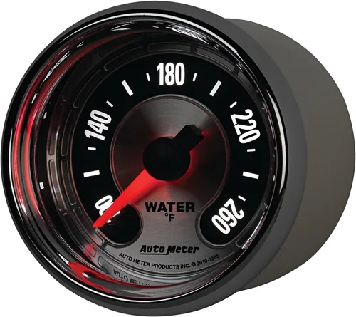 Vista 3 de Auto Meter Medidor de temperatura del agua 1255 American Muscle de 2-1/16
