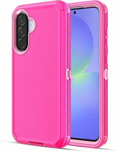 Vista 10 de Jiunai Funda para Samsung A16, a prueba de golpes, antipolvo, protección resistente, de doble capa, borde elevado, para exteriores, híbrida