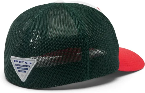 Vista 194 de Columbia Gorra de bola de malla Bandera antigua de malva/blanco/pescado